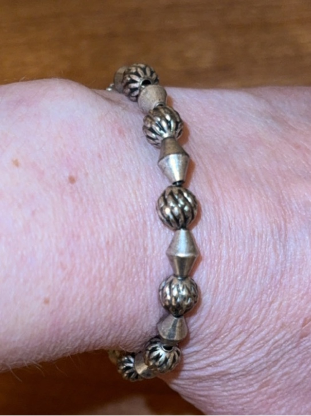 Alex and Ani Expandable Bangle Bracelet With Beads and Charms